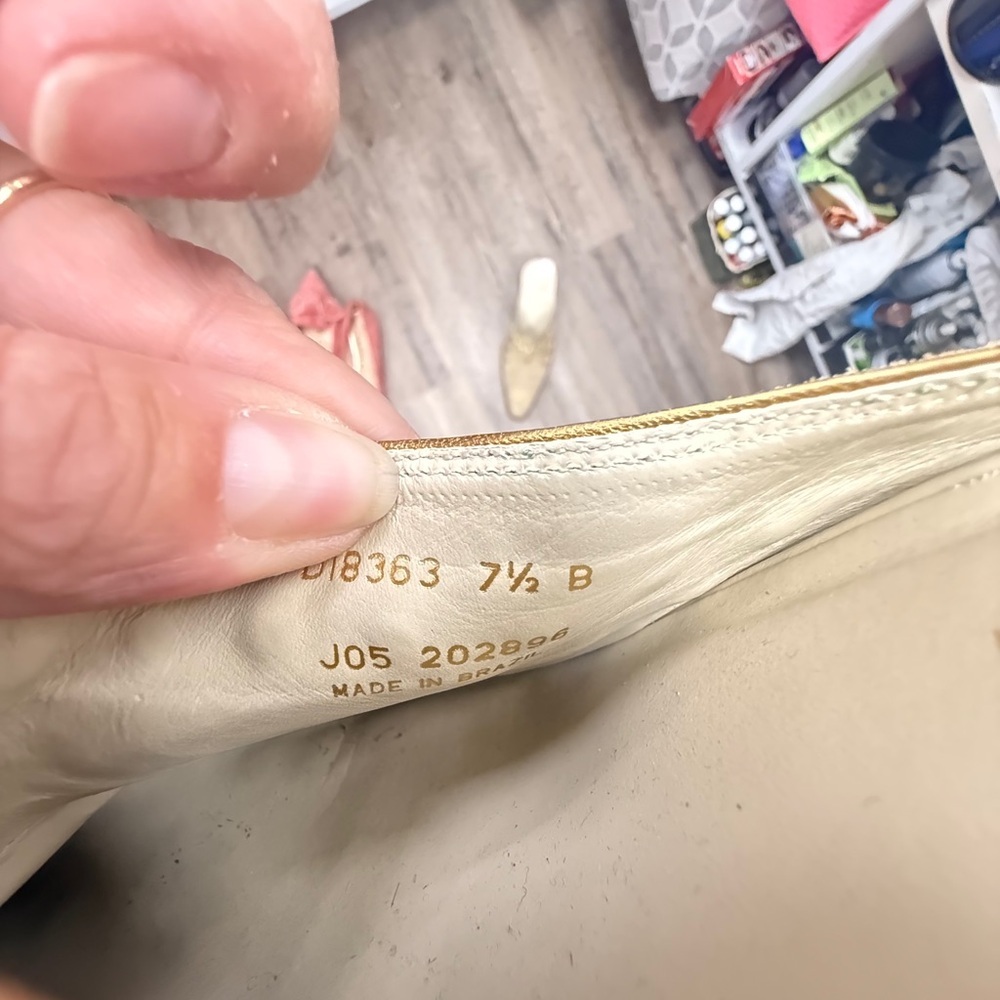 Cole Haan Women's Tan Mules with Gold Accents - Picture 3 of 3